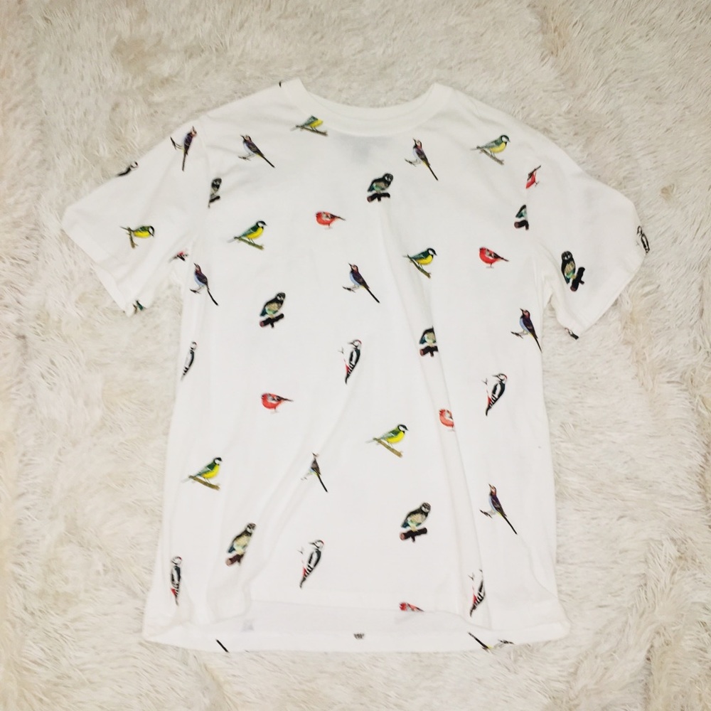 Bird-Patterned Tee - image 1